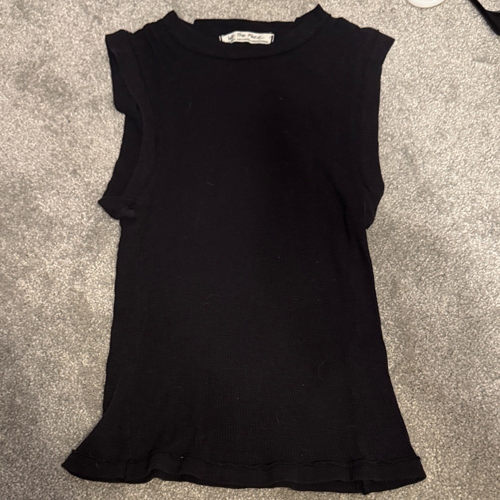 We The Free Black Muscle Tee